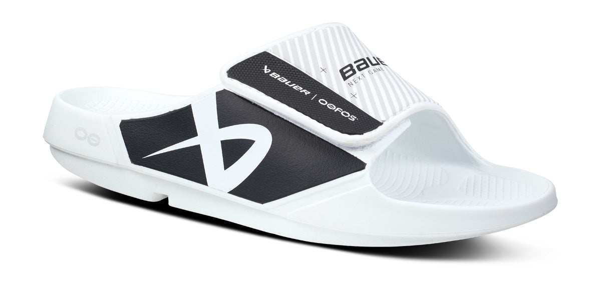 Sandalias OOFOS OOahh Deporte Flex Hombre Blancos | MX1017XY