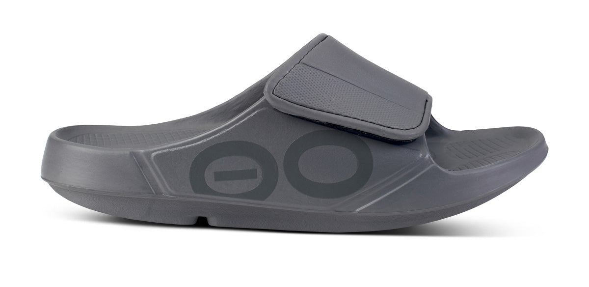 Sandalias OOFOS OOahh Deporte Flex Hombre Grises | MX1030IL