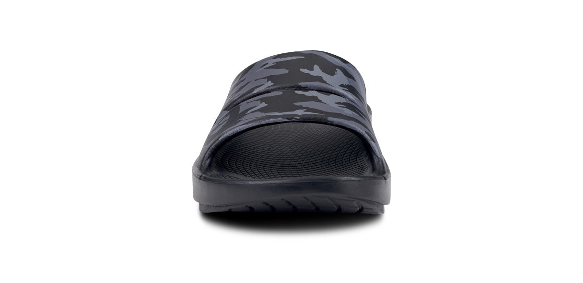 Sandalias OOFOS OOahh Deporte Hombre Negros Camuflados | MX1024FD