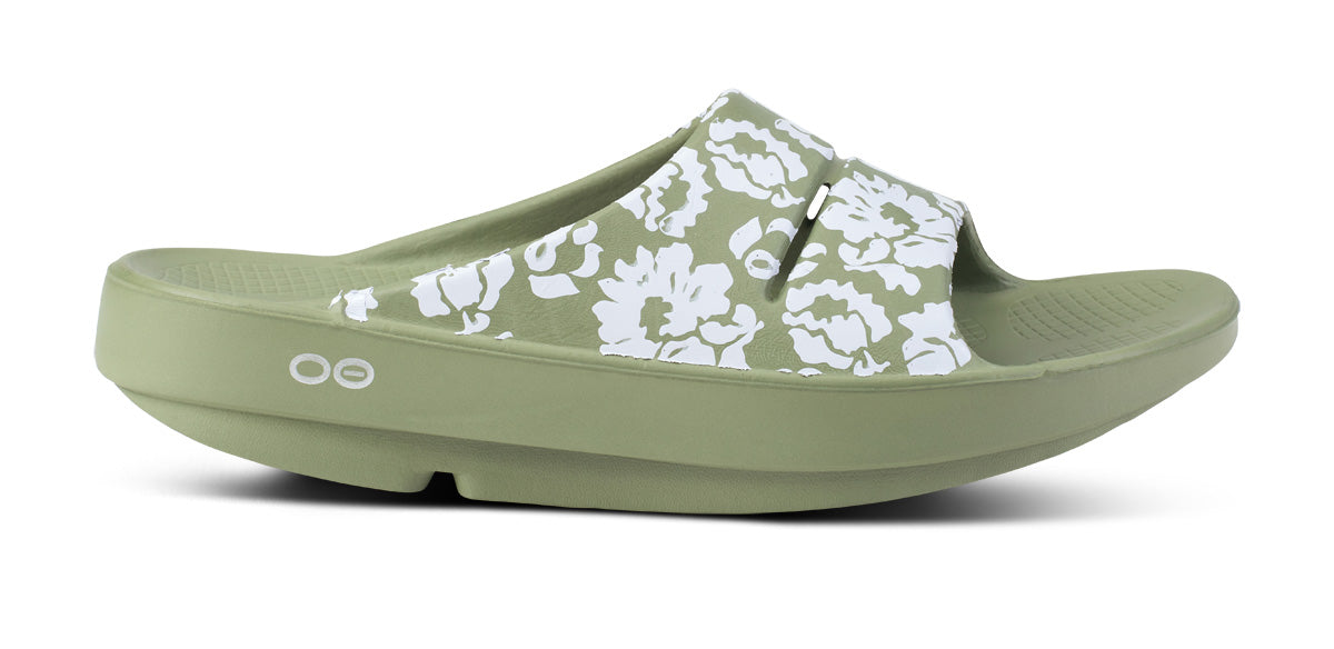 Sandalias OOFOS OOahh Limited Hombre Verde Oliva | MX1023GS