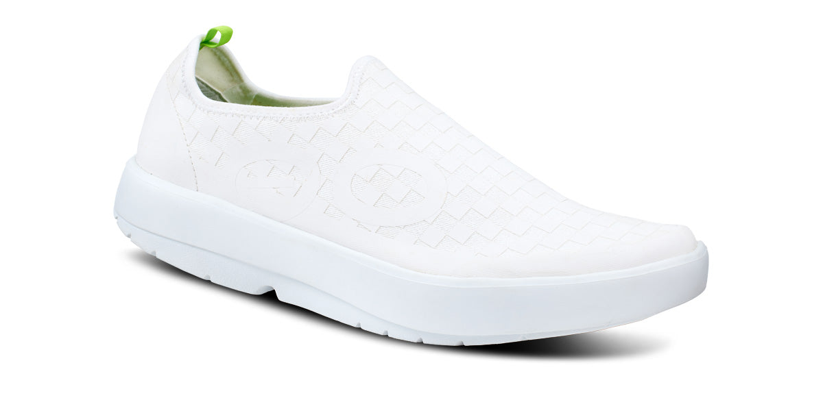 Zapatos OOFOS OOmg eeZee Low Hombre Blancos | MX1007TC