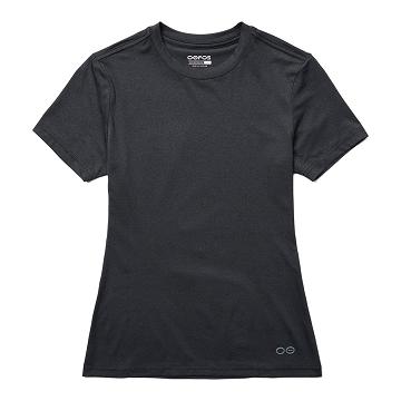 Ropa OOFOS cOOl down T Shirt Deporte Hombre Negros | MX1055OK