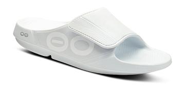 Sandalias OOFOS OOahh Deporte Flex Hombre Blancos | MX1028PJ