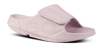 Sandalias OOFOS OOahh Deporte Flex Mujer Rosas | MX1118BE