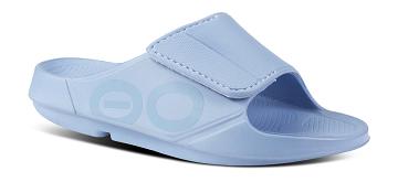 Sandalias OOFOS OOahh Deporte Flex Mujer Azules | MX1119VR