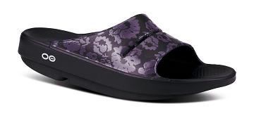 Sandalias OOFOS OOahh Limited Hombre Morados Negros | MX1022HA