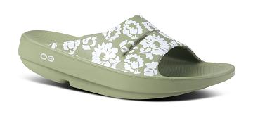 Sandalias OOFOS OOahh Limited Hombre Verde Oliva | MX1023GS